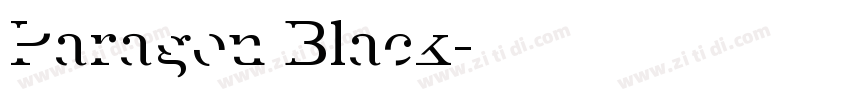 Paragon Black字体转换